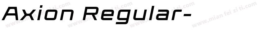 Axion Regular字体转换